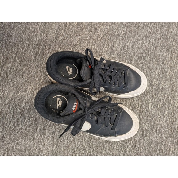 Nike Women's Size 6 Court Legacy Lift Black and White Platform Sneakers - Picture 7 of 10